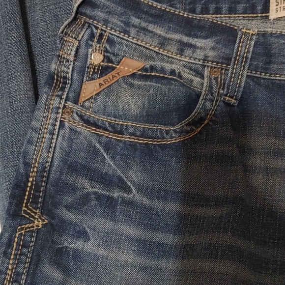 Ariat M5 Men's Deep Blue Straight Fit Straight Leg Jeans 34/36 - Picture 3 of 4